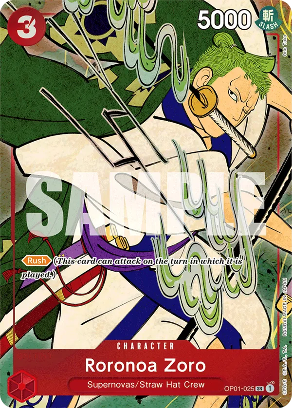 Roronoa Zoro OP01-025 Alternate Art