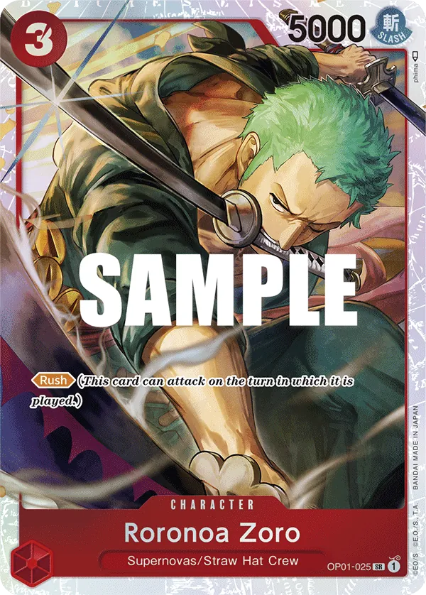 Roronoa Zoro OP01-025 Alternate Art
