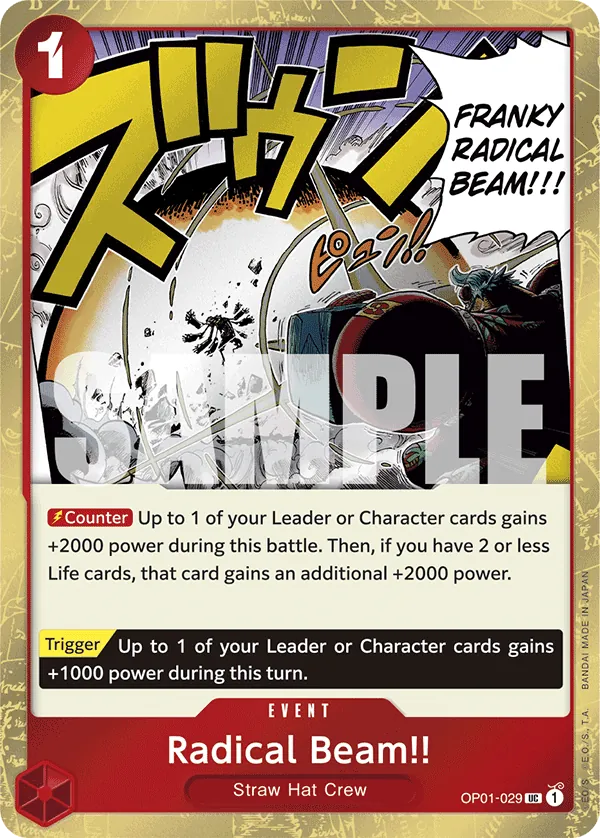 Radical Beam!! OP01-029 Pirate Foil