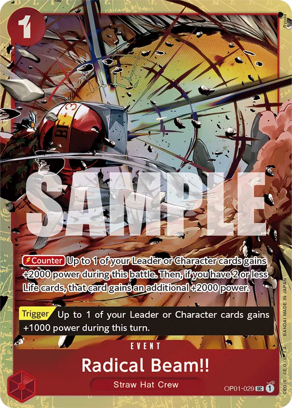 Radical Beam!! OP01-029 Alternate Art