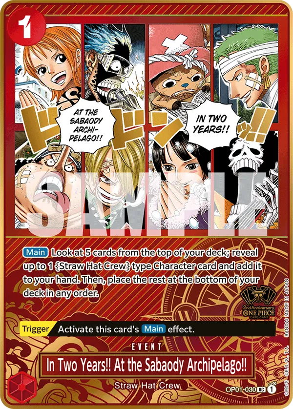 In Two Years!! At the Sabaody Archipelago!! OP01-030 Alternate Art