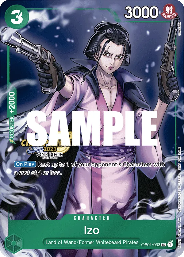 Izo OP01-033 Alternate Art