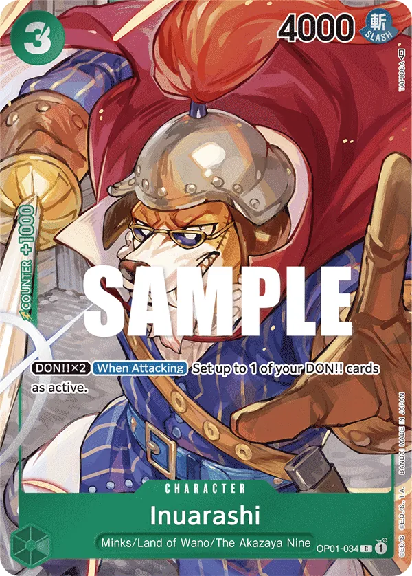 Inuarashi OP01-034 Full Art