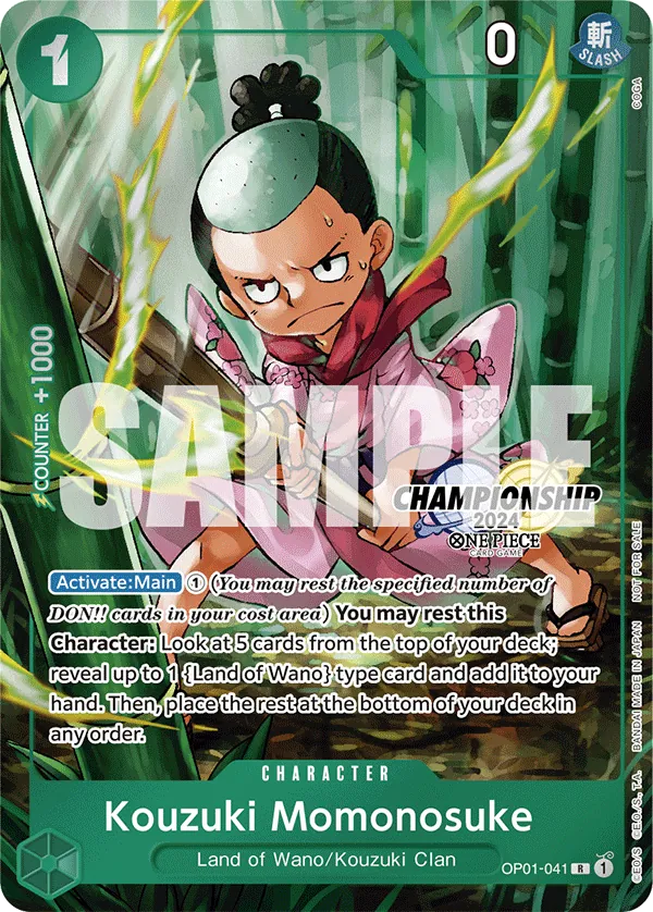 Kouzuki Momonosuke OP01-041 Alternate Art