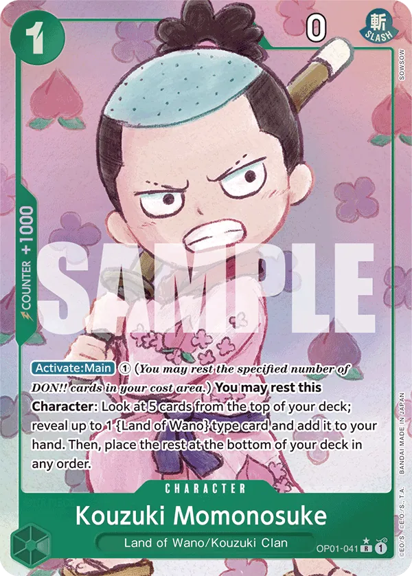 Kouzuki Momonosuke OP01-041 Alternate Art