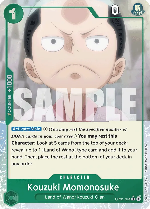 Kouzuki Momonosuke OP01-041 Full Art