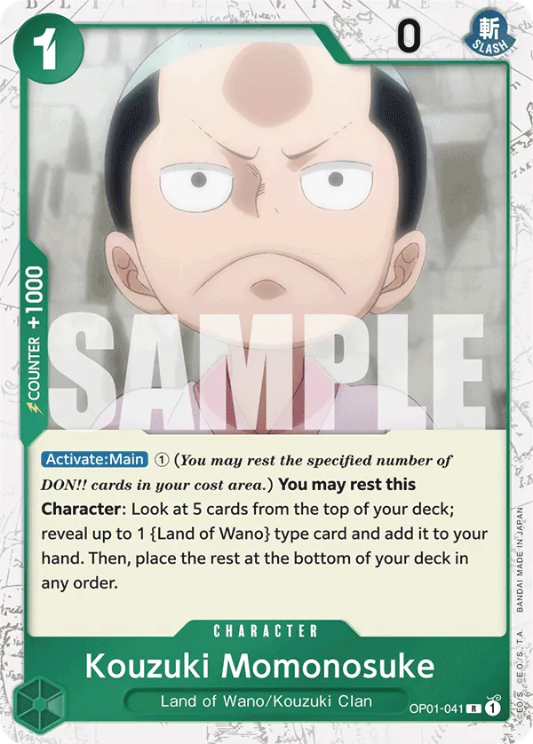 Kouzuki Momonosuke OP01-041 Pirate Foil