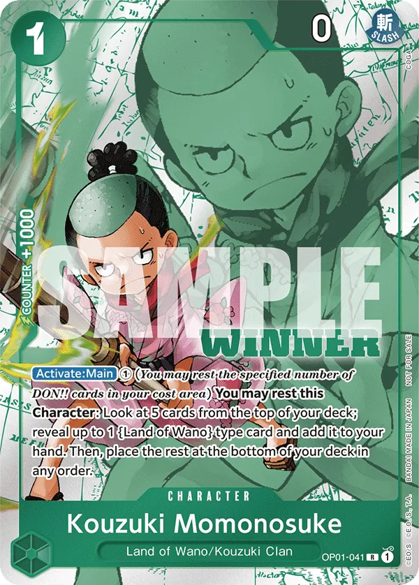 Kouzuki Momonosuke OP01-041 Full Art