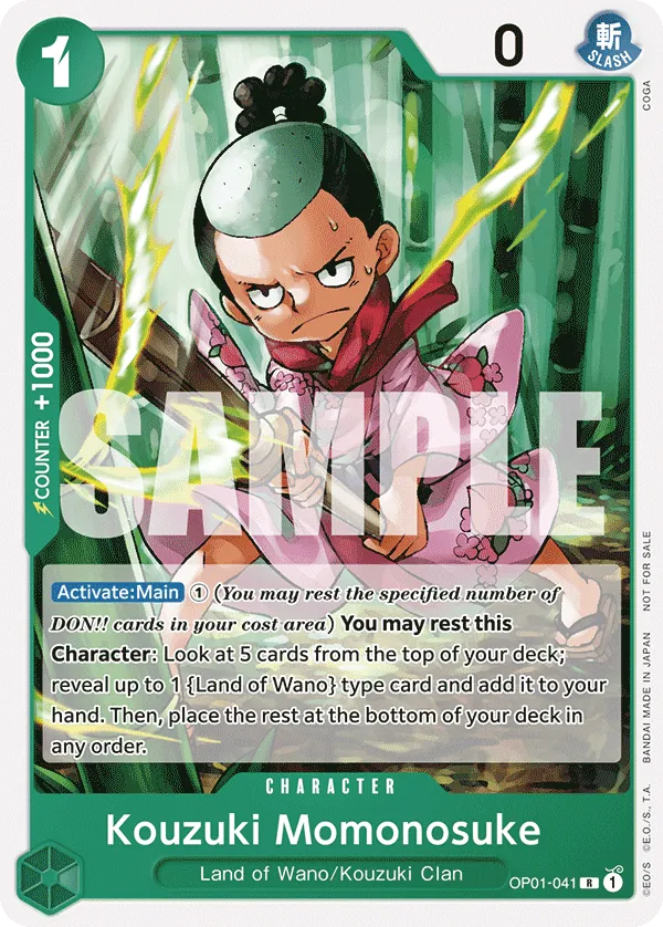 Kouzuki Momonosuke OP01-041 Alternate Art