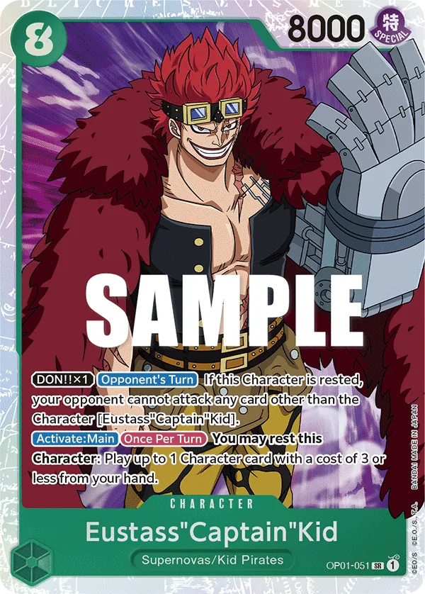Eustass"Captain"Kid OP01-051 Reprint