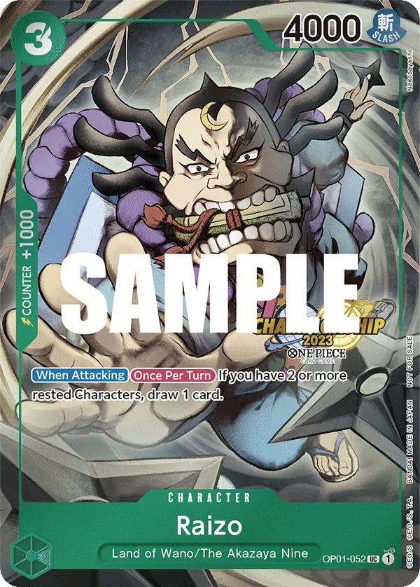 Raizo OP01-052 Alternate Art