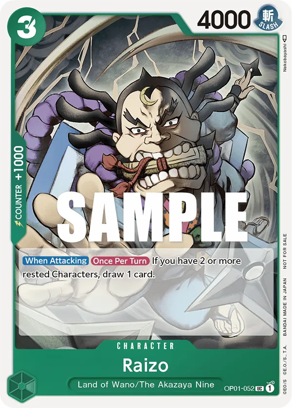 Raizo OP01-052 Alternate Art