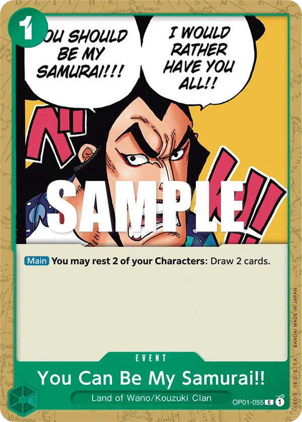 You Can Be My Samurai!! OP01-055 Normal