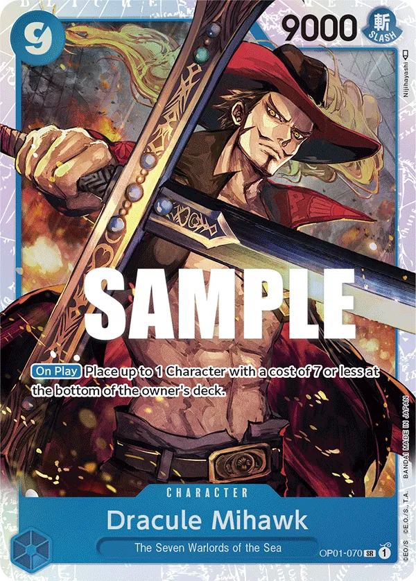 Dracule Mihawk OP01-070 Reprint