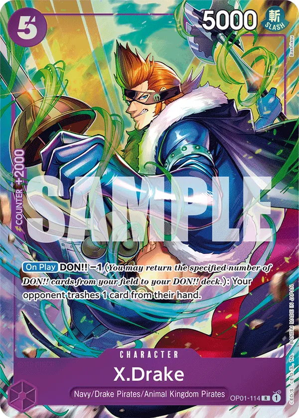 X.Drake OP01-114 Alternate Art