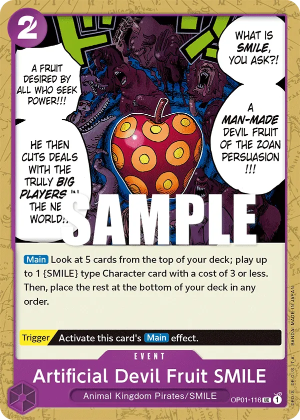 Artificial Devil Fruit SMILE OP01-116 Normal