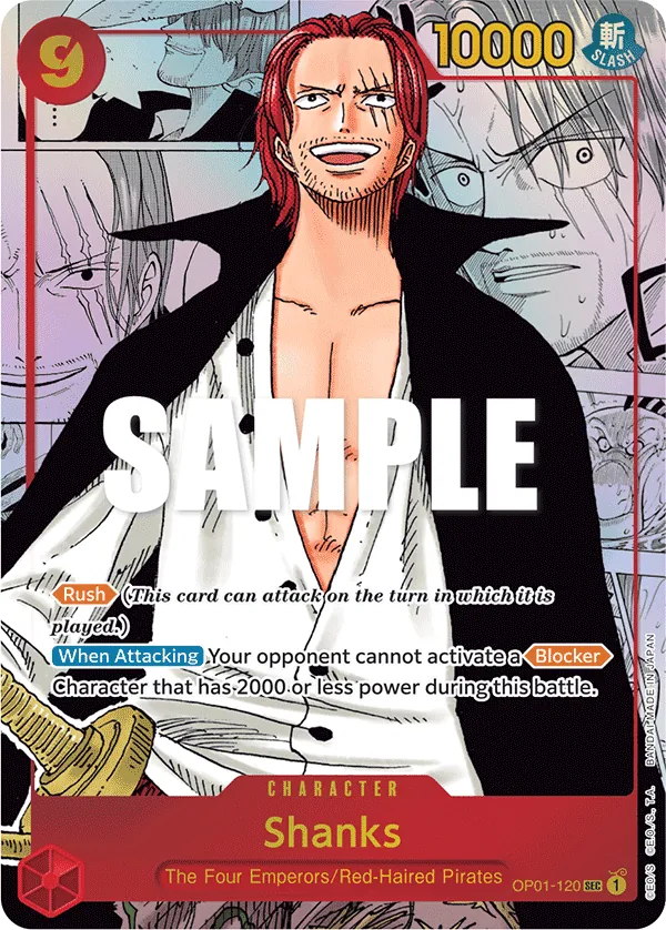 Shanks OP01-120 Manga Rare