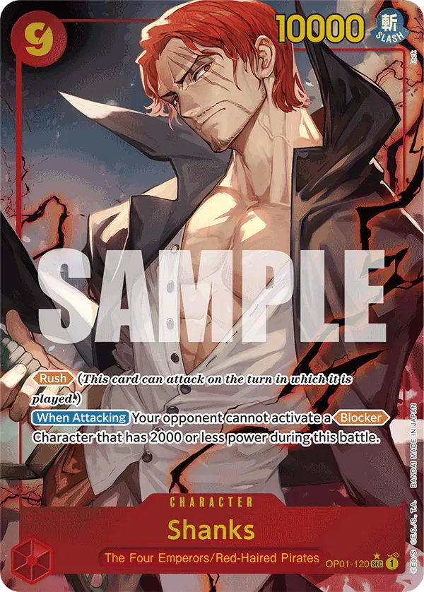 Shanks OP01-120 Alternate Art