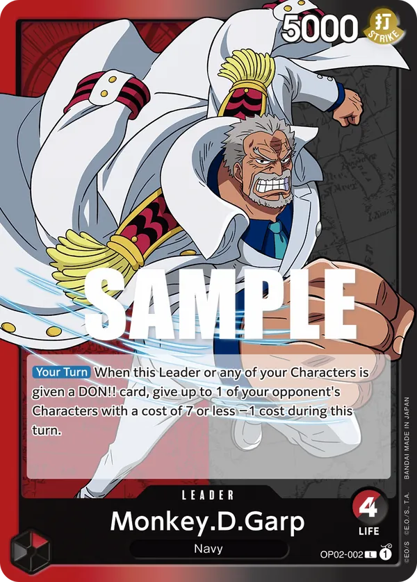 Monkey.D.Garp OP02-002 Normal
