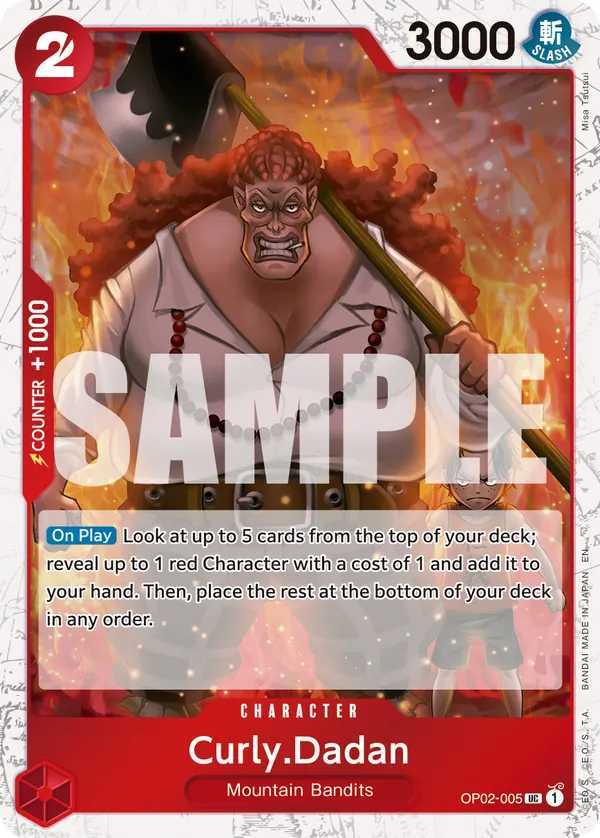 Curly.Dadan OP02-005 Pirate Foil