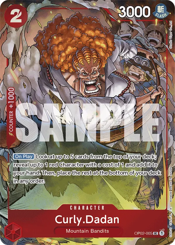 Curly.Dadan OP02-005 Alternate Art