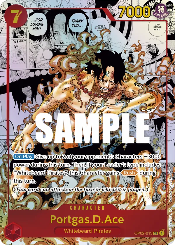 Portgas.D.Ace OP02-013 Manga Rare