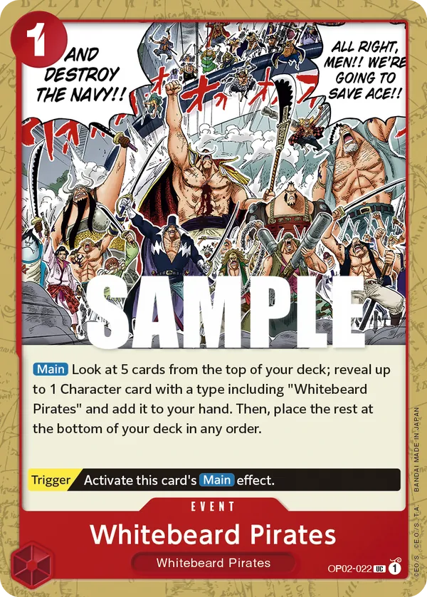 Whitebeard Pirates OP02-022 Normal