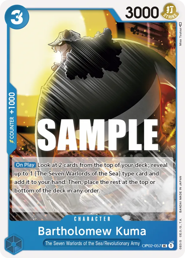 Bartholomew Kuma OP02-057 Reprint