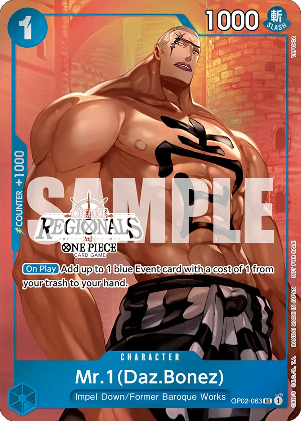 Mr.1(Daz.Bonez) OP02-063 Alternate Art