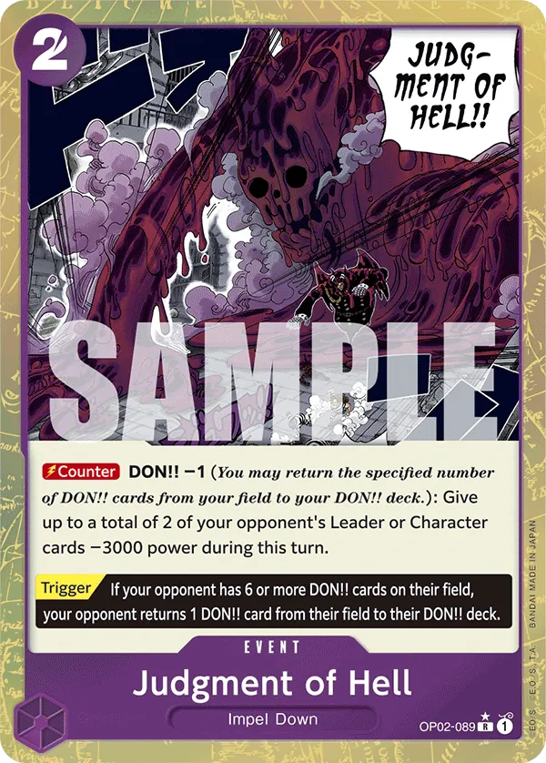 Judgment of Hell OP02-089 Alternate Art
