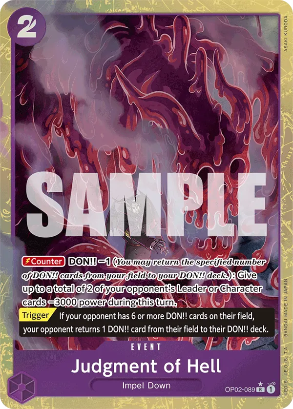 Judgment of Hell OP02-089 Alternate Art