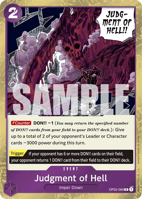 Judgment of Hell OP02-089 Pirate Foil