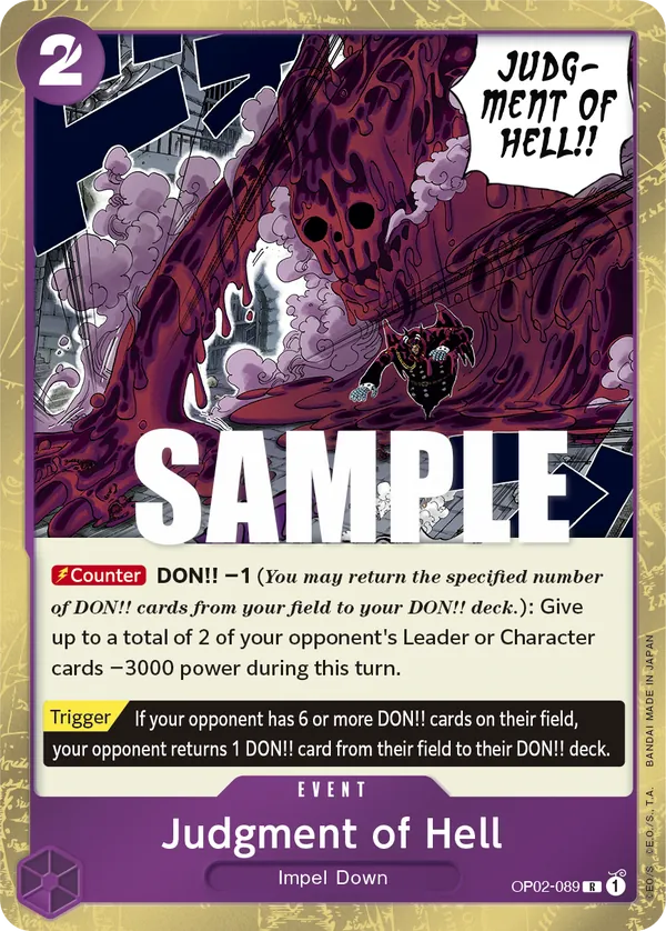 Judgment of Hell OP02-089 Reprint