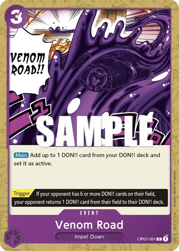 Venom Road OP02-091 Normal