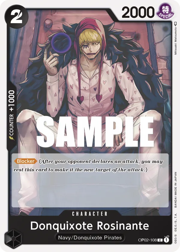 Donquixote Rosinante OP02-108 Reprint