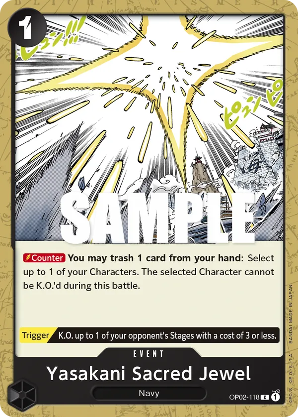 Yasakani Sacred Jewel OP02-118 Normal