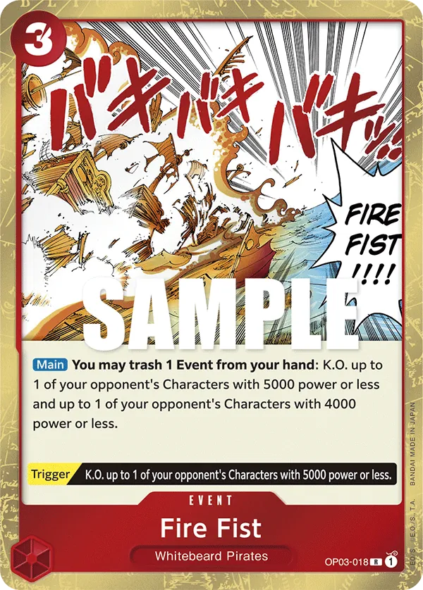 Fire Fist OP03-018 Normal