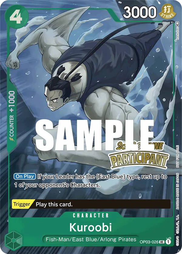 Kuroobi OP03-026 Alternate Art