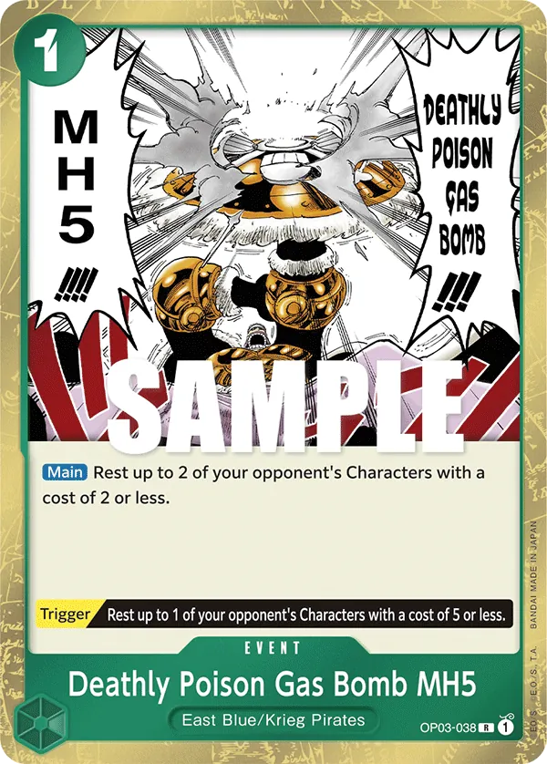 Deathly Poison Gas Bomb MH5 OP03-038 Normal