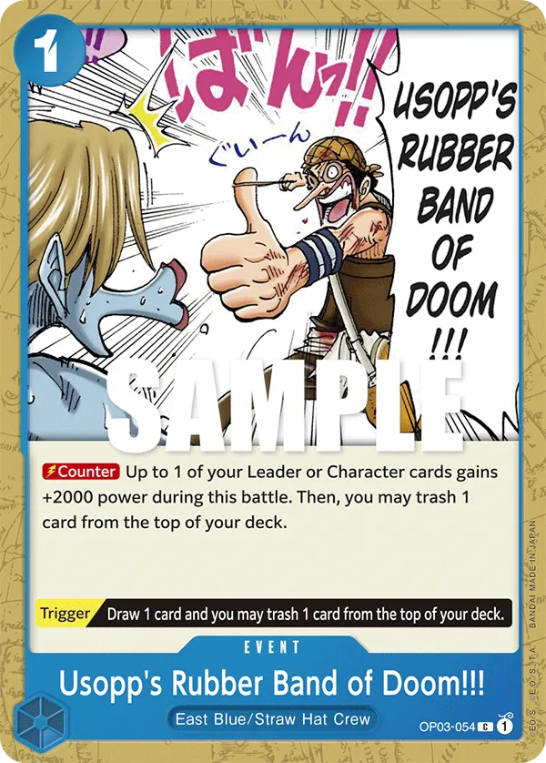 Usopp's Rubber Band of Doom!!! OP03-054 Normal
