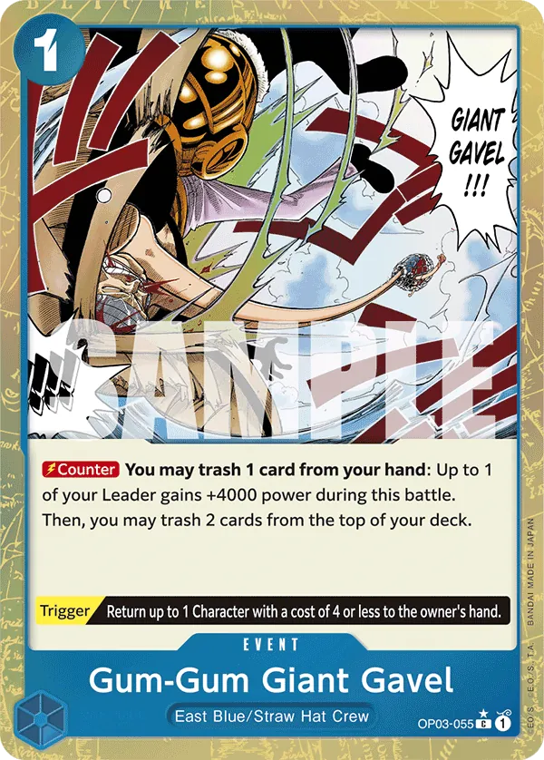 Gum-Gum Giant Gavel OP03-055 Alternate Art