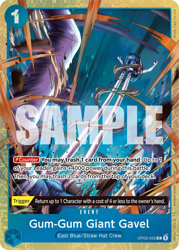 Gum-Gum Giant Gavel OP03-055 Alternate Art