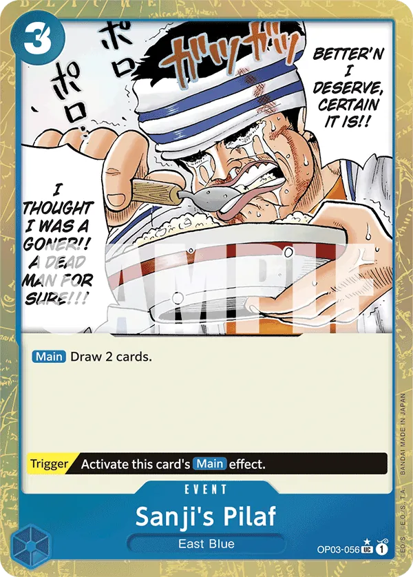 Sanji's Pilaf OP03-056 Alternate Art