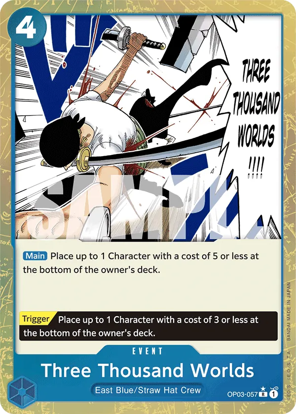 Three Thousand Worlds OP03-057 Alternate Art