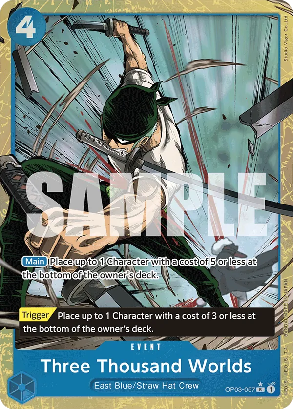 Three Thousand Worlds OP03-057 Alternate Art