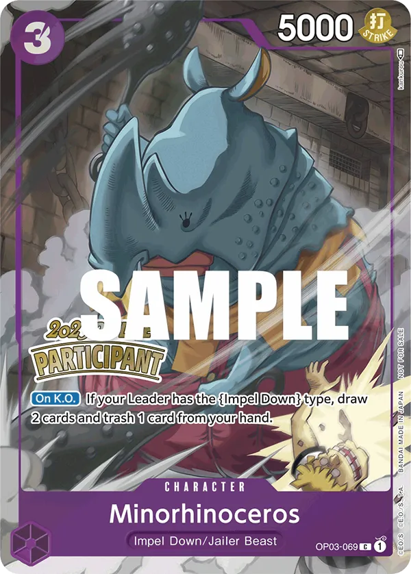 Minorhinoceros OP03-069 Alternate Art