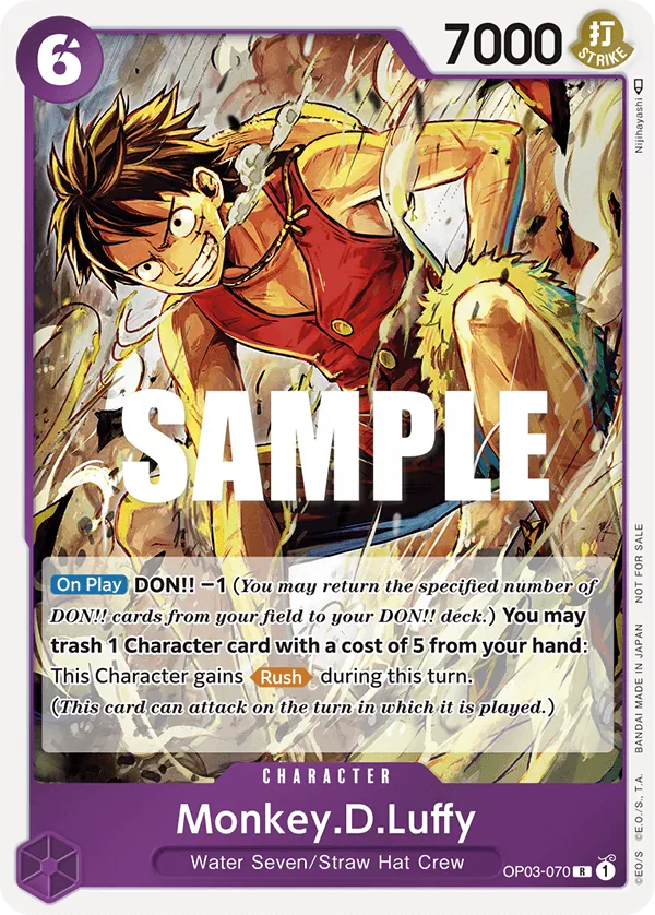 Monkey.D.Luffy OP03-070 Alternate Art
