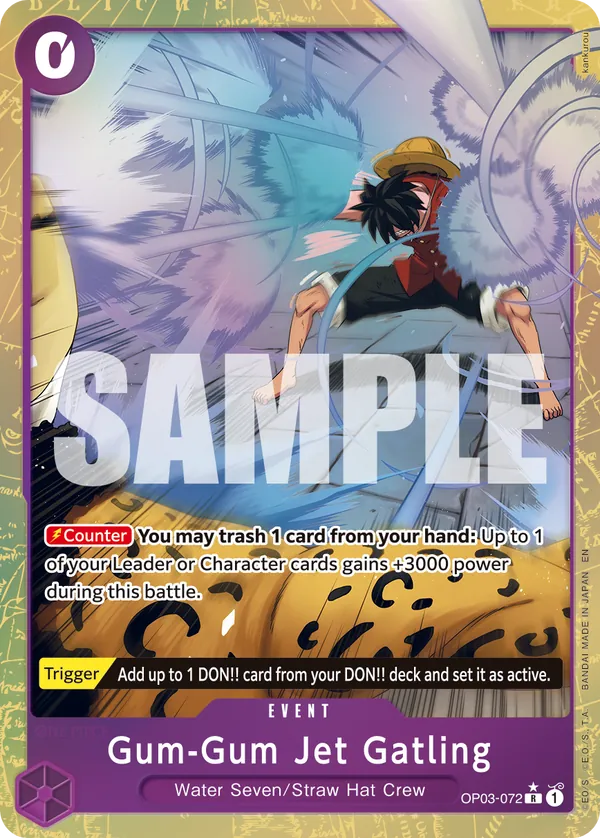 Gum-Gum Jet Gatling OP03-072 Alternate Art