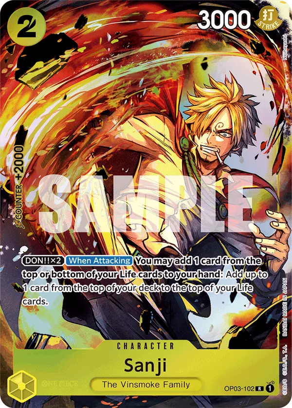 Sanji OP03-102 Alternate Art