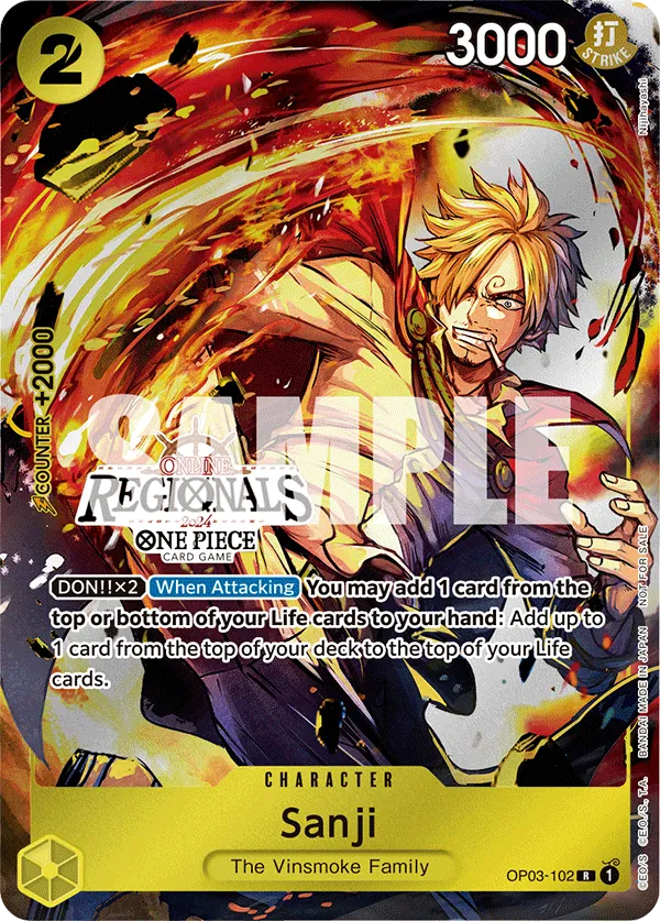 Sanji OP03-102 Alternate Art